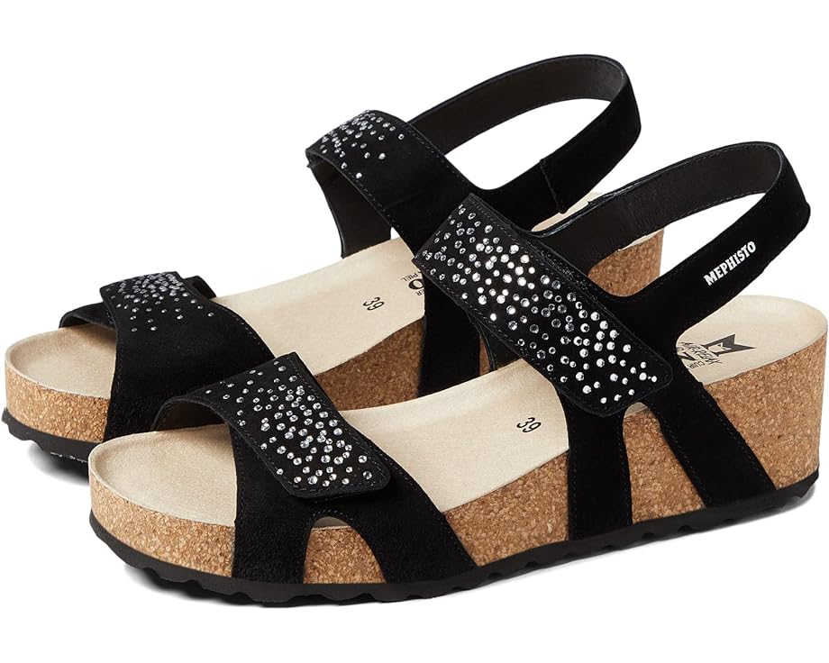 Туфли Mephisto Vic Spark, цвет Black Velcalf Premium