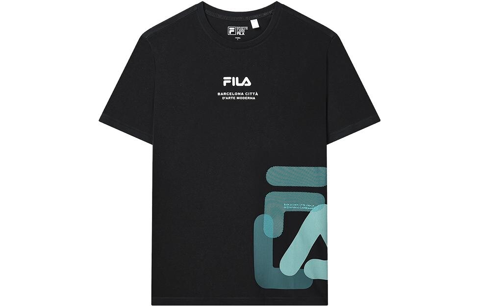 

Футболка мужская, цвет черный как смоль Fila, черный