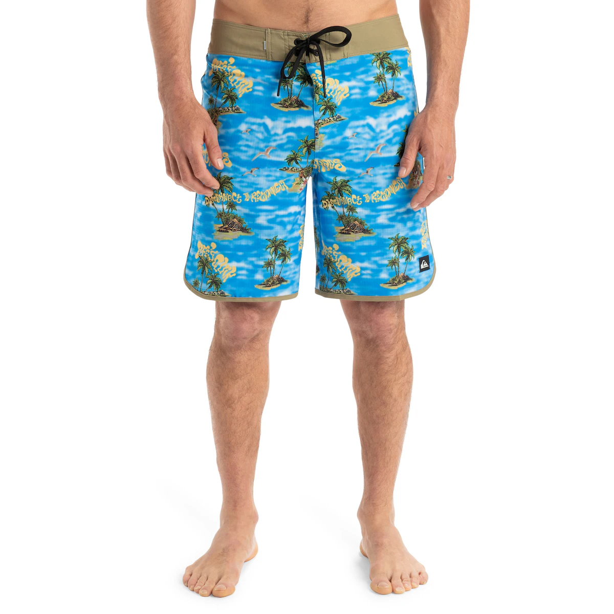 

Мужские плавки Quiksilver Highline Scallop 19", серо-голубой