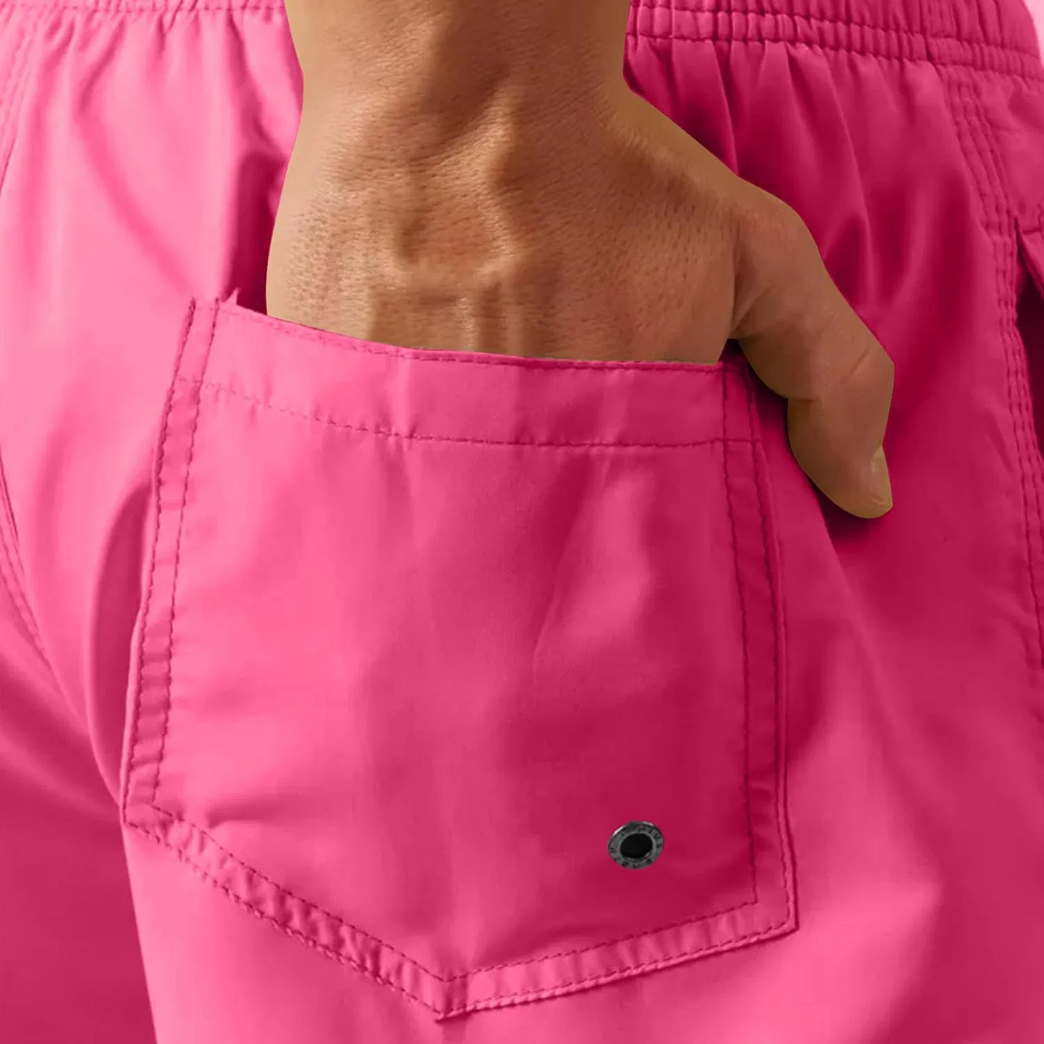 Мужские спортивные шорты, быстросохнущие, легкие, Hot Pink — фото 3