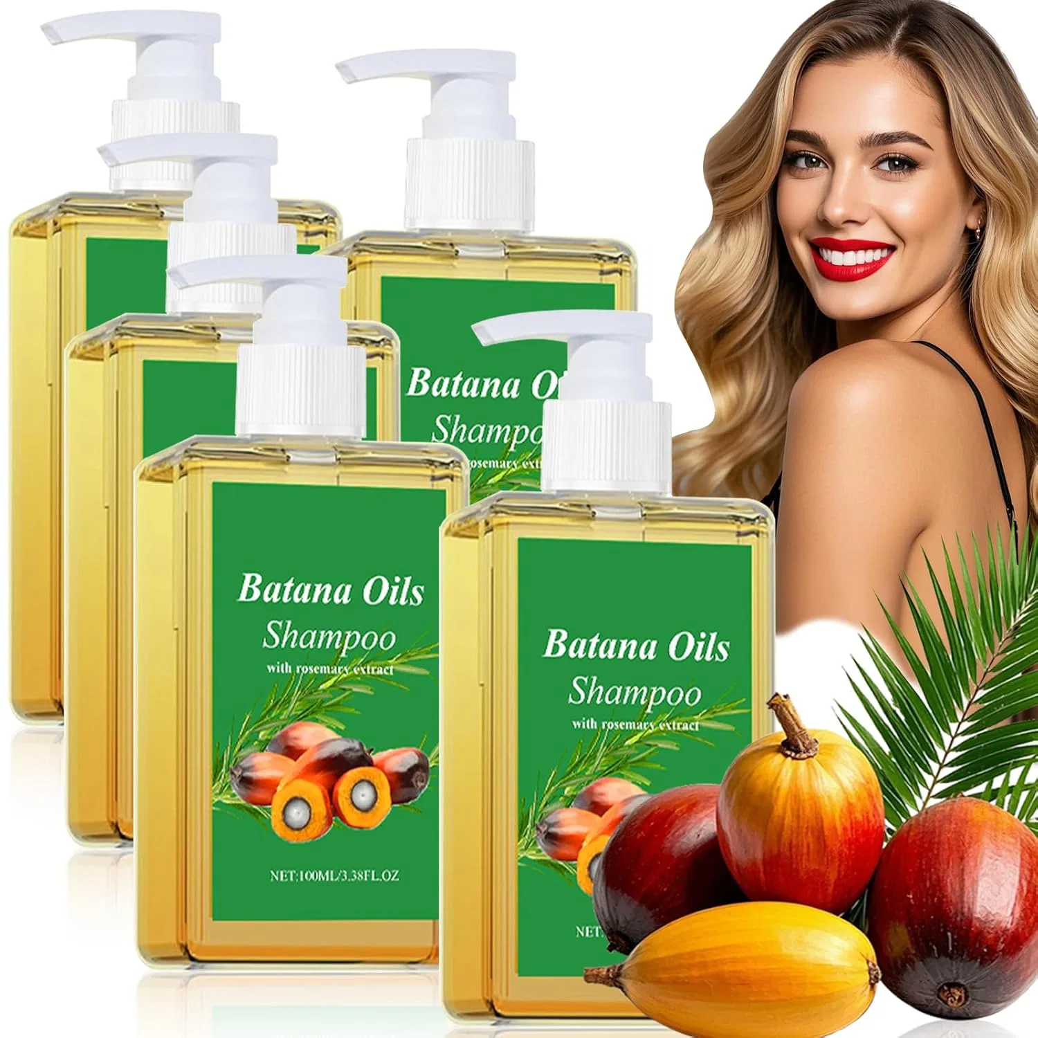 Шампунь Batana Oil с экстрактом розмарина Xiniear, 5 Items