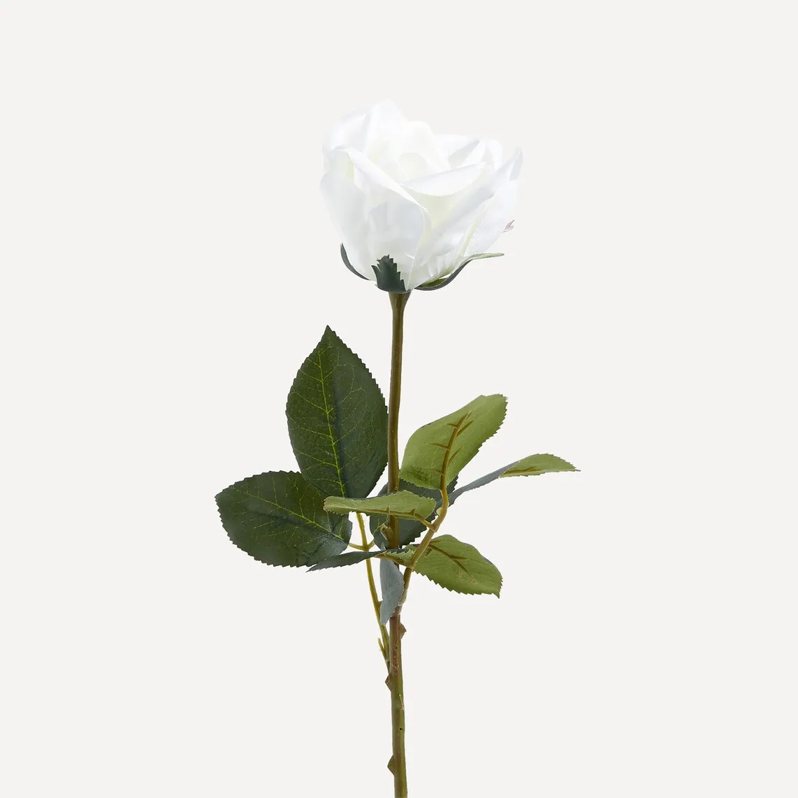 

Закрытая роза искусственный цветок El Corte Inglés, белый