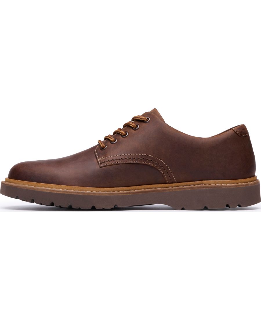 Мужские низкие повседневные туфли-дерби Weltridge Clarks, Beeswax leather — фото 3