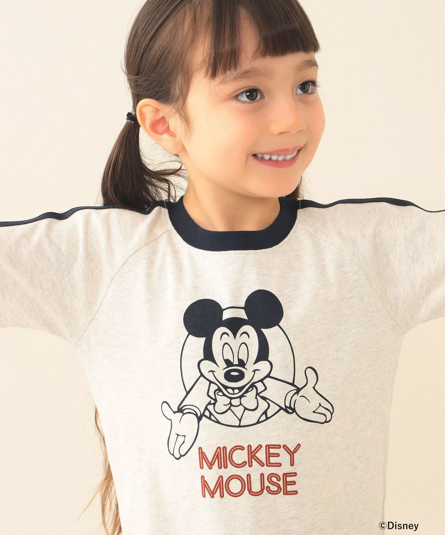 Футболка 2026SS (90-140 см) для детей Beams Mini, цвет White Heather