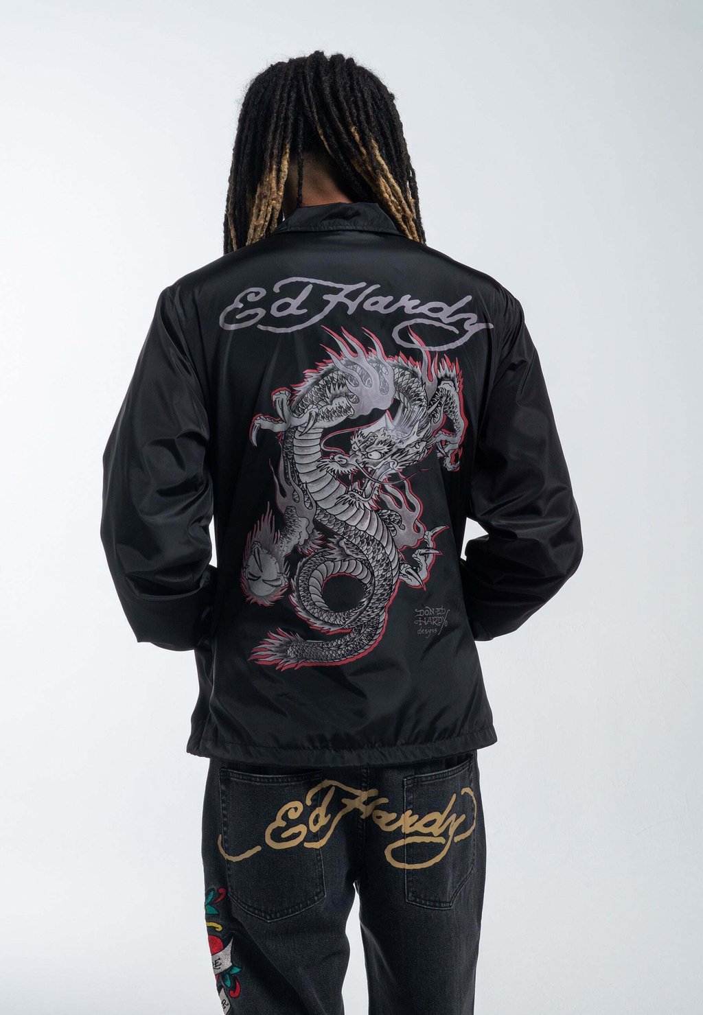 

Легкая куртка FIREBALL DRAGON COACH Ed Hardy, черный