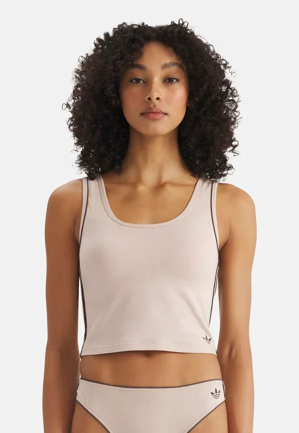 Укороченная майка Adidas Originals, Stone