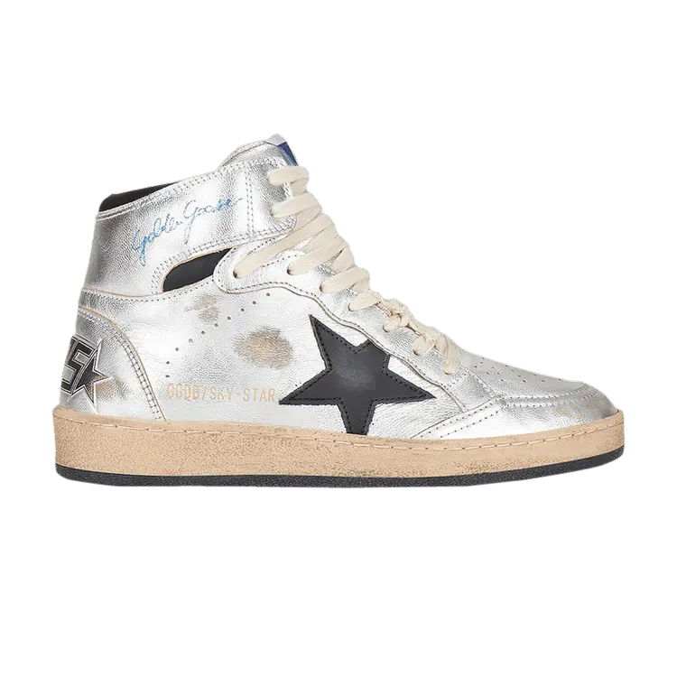 

Кроссовки Golden Goose Wmns Sky Star High Silver, серебряный