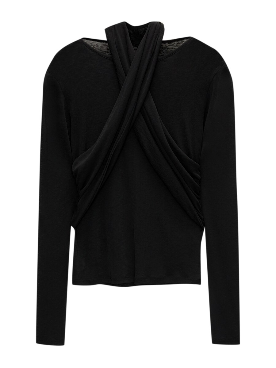 

Лонгслив Pull&Bear Pull&Bear , Black