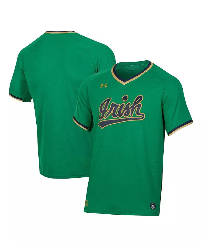 

Мужская бейсбольная майка с V-образным вырезом Notre Dame Fighting Irish Under Armour, зеленый