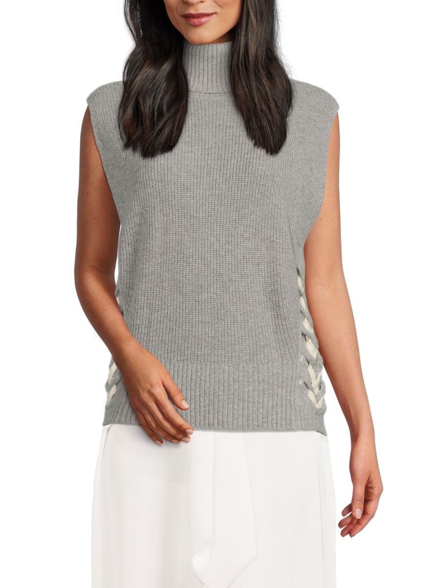 

Жилет-свитер на шнуровке от Annalise Ramy Brook, цвет Grey Heather