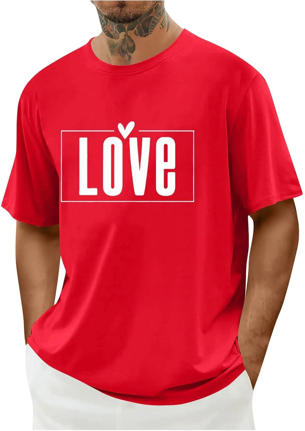 

Мужская футболка Valentine's Day Casual с коротким рукавом