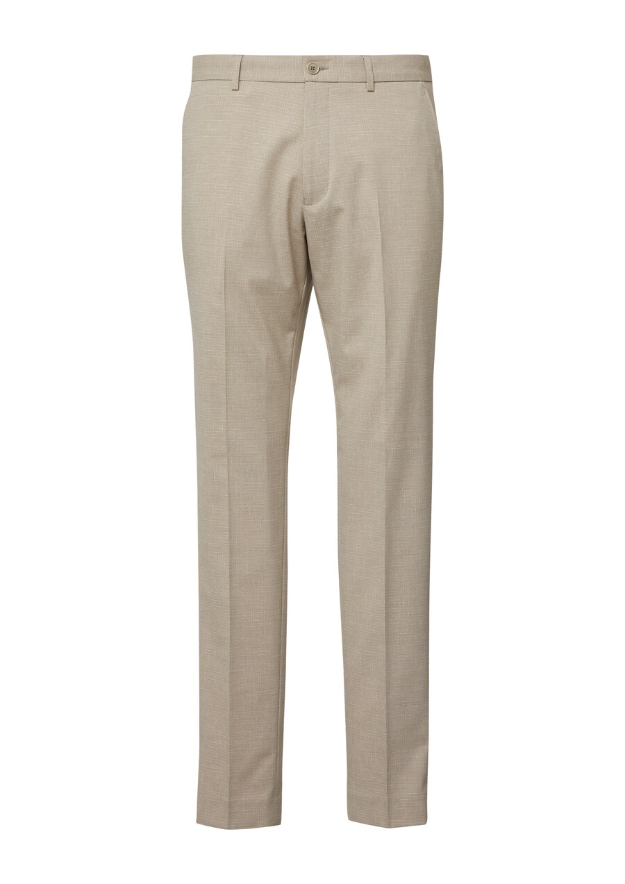 

Узкие брюки со складками s.Oliver BLACK LABEL, бежевый