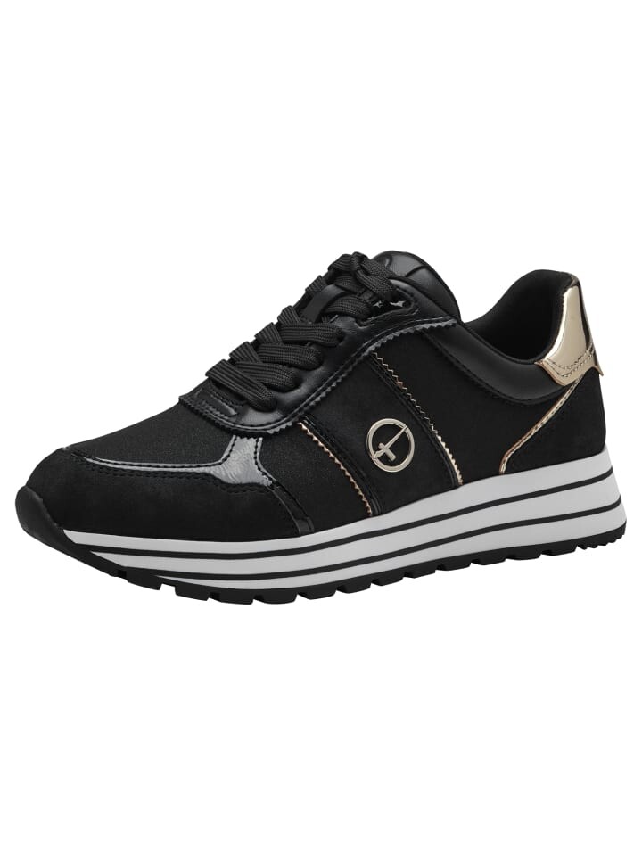 

Низкие кроссовки Tamaris, цвет black/gold