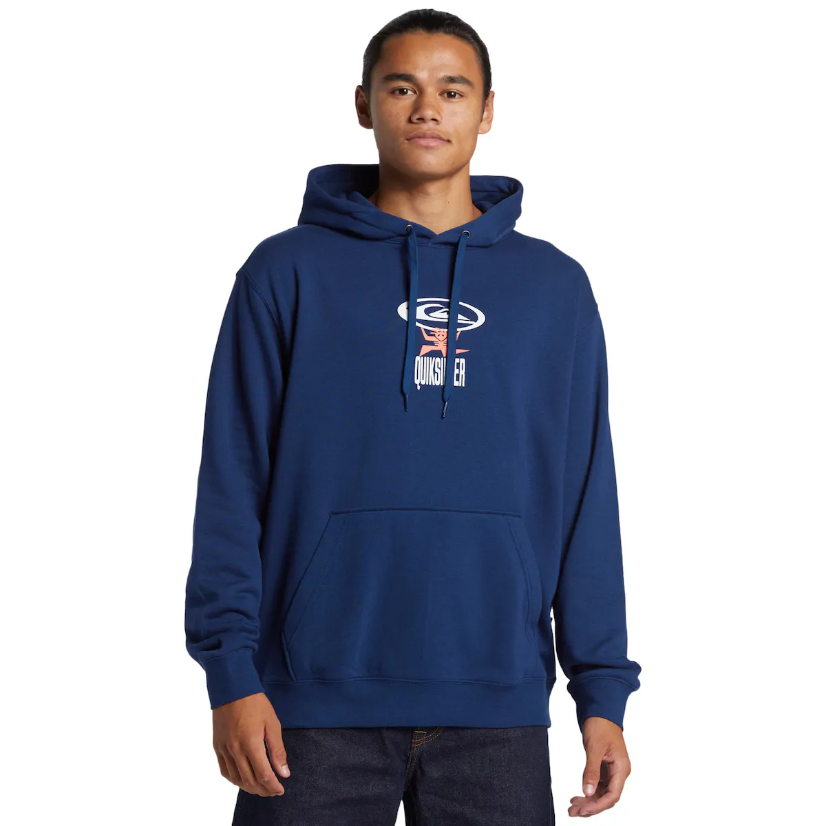 

Мужская толстовка Quiksilver с графическим рисунком, синий