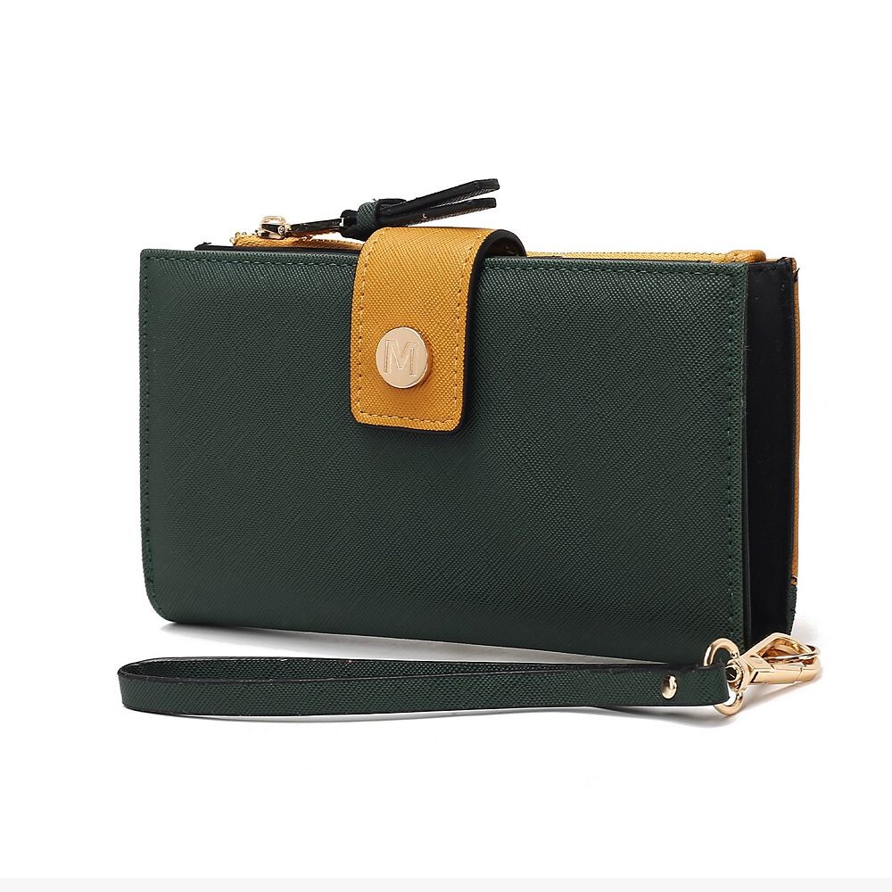 

Mkf Collection Solene Женский кошелек из веганской кожи от Mia K MKF Collection, цвет Olive Mustard
