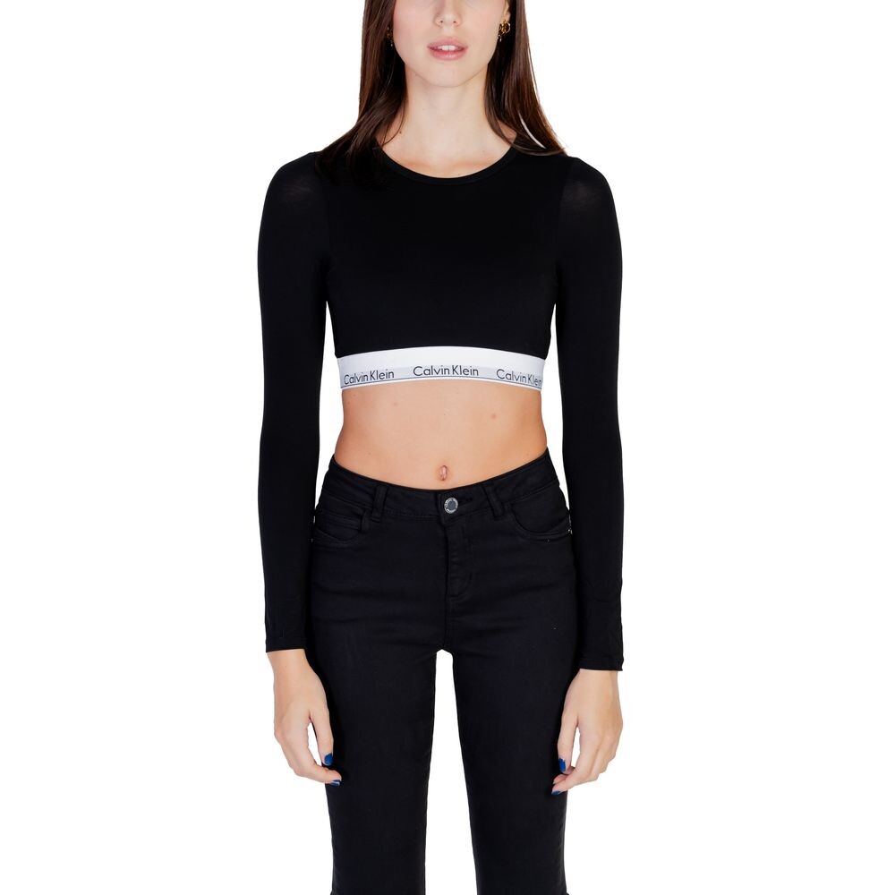 

Черные полиэстеровые топ и футболка Calvin Klein Underwear