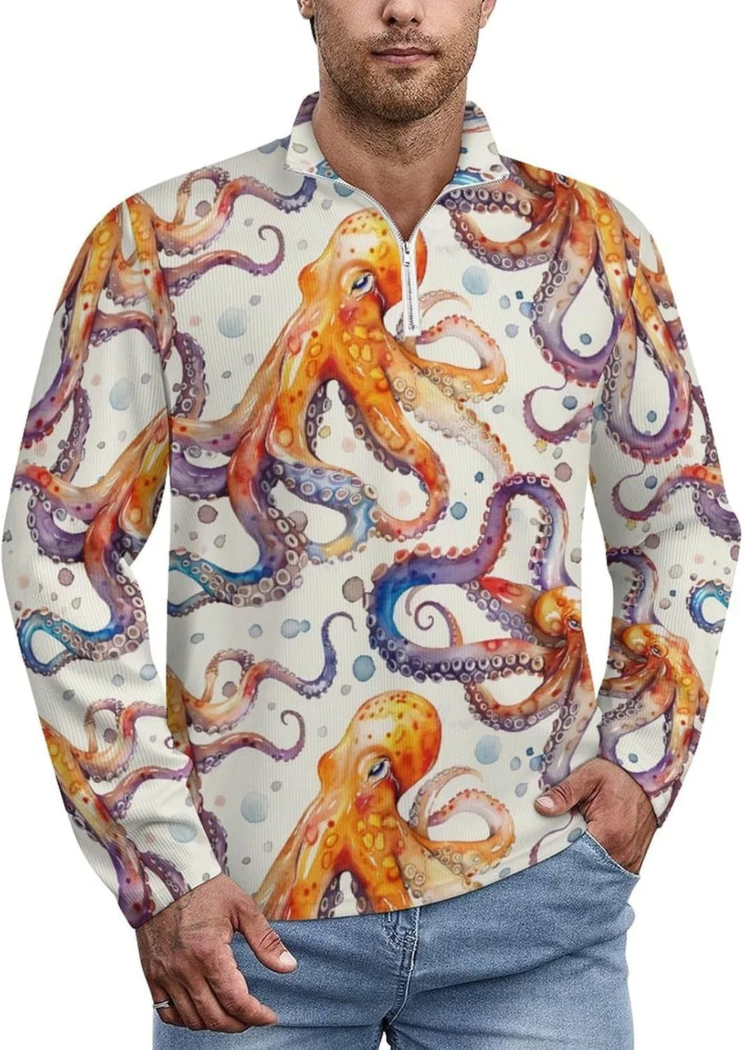 

Zakqeik Zebra Print мужская толстовка на молнии легкая с длинным рукавом и воротником-стойкой