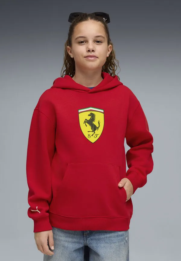 Толстовка scuderia ferrari с цветным щитом Puma, Rosso Corsa — фото 2