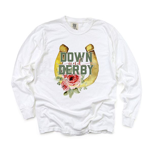 

Футболка с длинным рукавом Down and derby garment dyed Simply Sage Market, White, Белый, Футболка с длинным рукавом Down and derby garment dyed Simply Sage Market, White