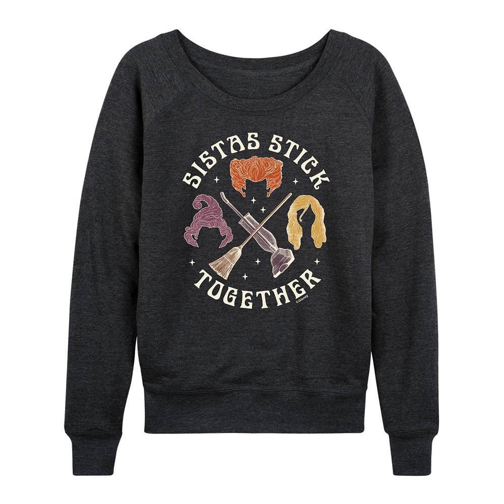 

Легкий женский свитшот из френч-терри Disney's Hocus Pocus Stick Together, цвет Heather Charcoal