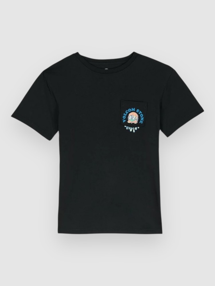 Футболка Volcom Burgstone Pocket Kids T-Shirt, black — фото 2