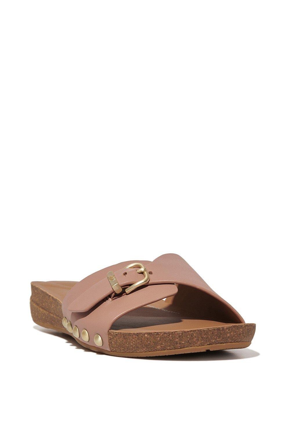 Регулируемые шлепанцы iQushion с пряжкой FitFlop, бежевый