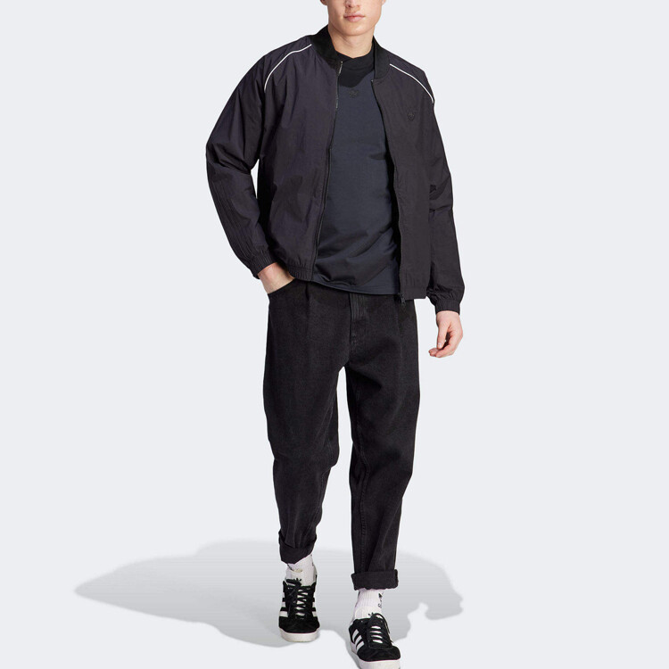Куртка SST мужская черная Adidas Originals, черный — фото 4