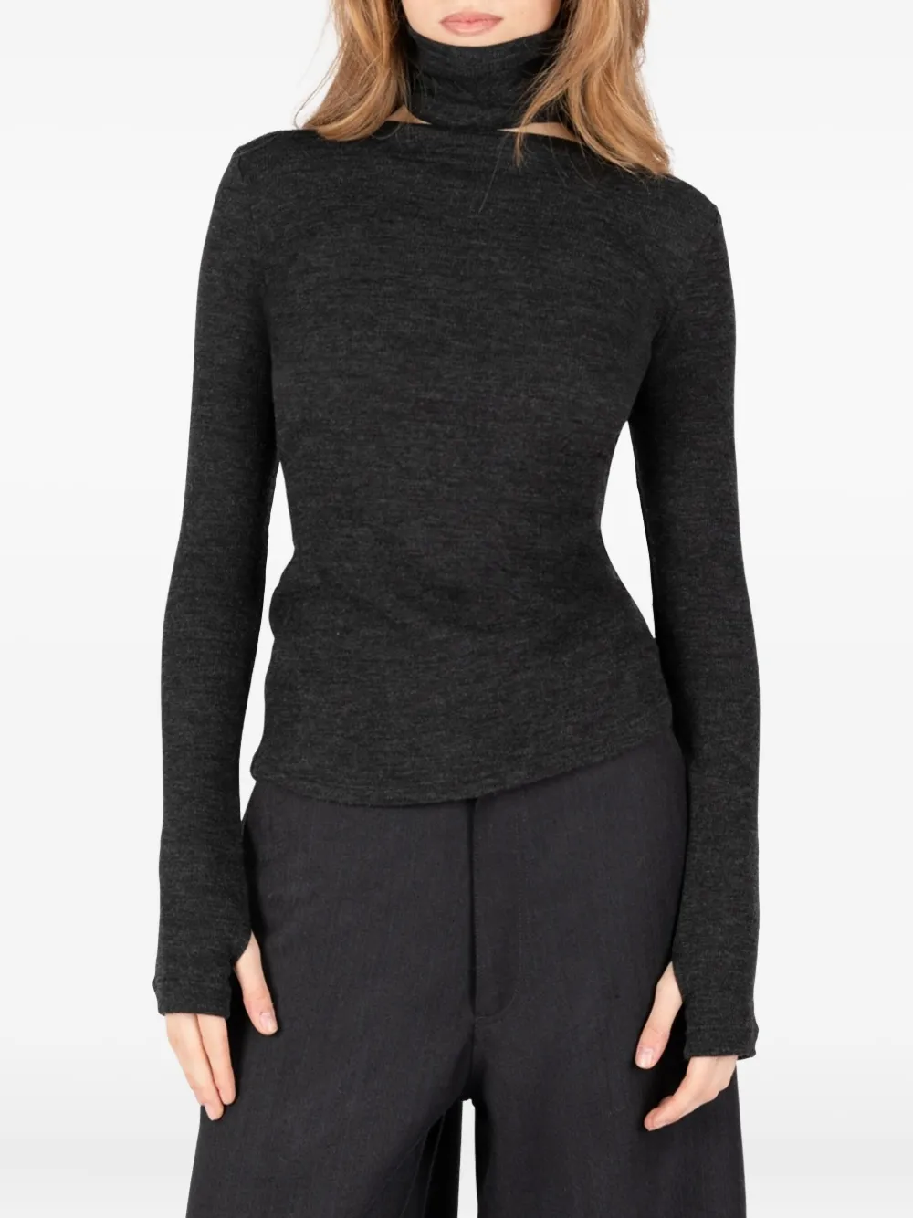 

Футболка с прорезями для больших пальцев Société Anonyme, серый