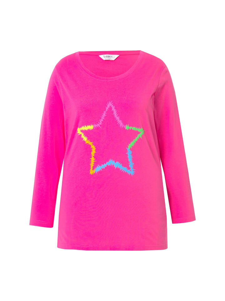 

Лонгслив Angel of Style Longsleeve, цвет hibiskuspink