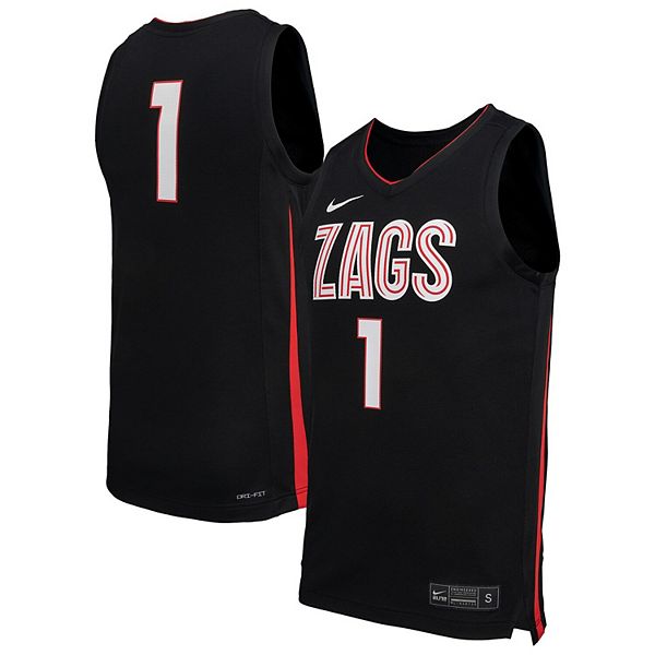 Мужская черная баскетбольная майка Gonzaga Bulldogs Nike — фото 2