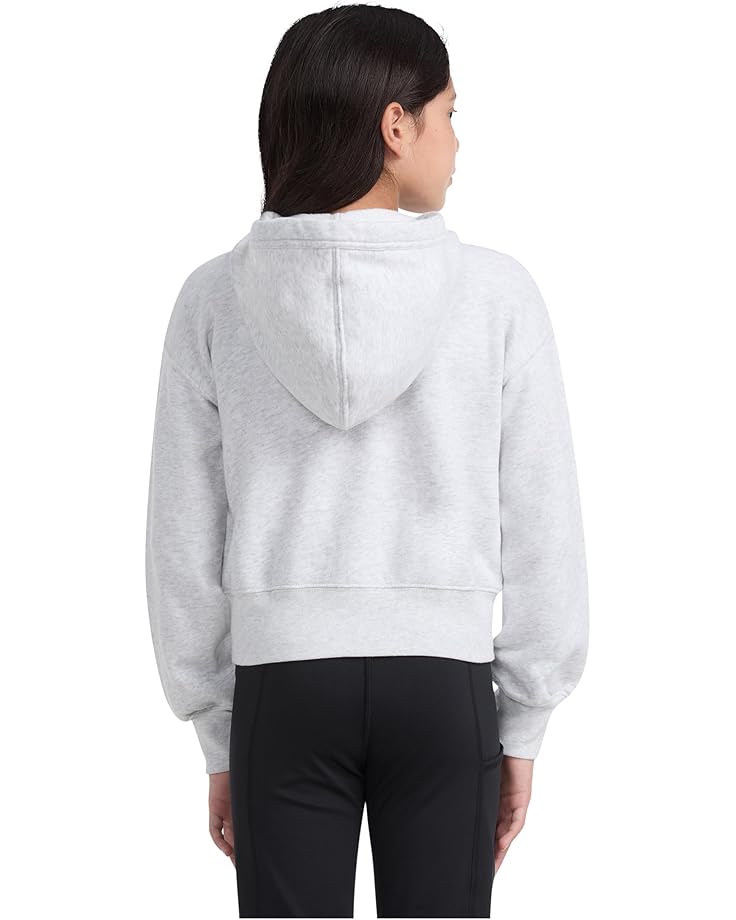Худи abercrombie kids Essential Full Zip Hoodie, цвет ANF Light Grey Heather — фото 2