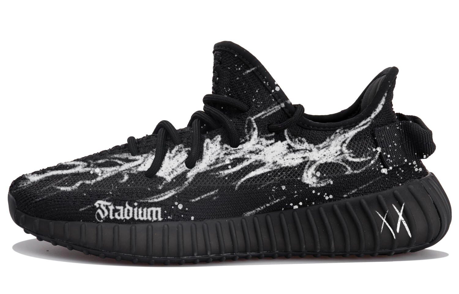 

Кроссовки adidas originals Yeezy Boost 350 V2 Lifestyle Shoes Unisex Low-top Black/white, черный/белый