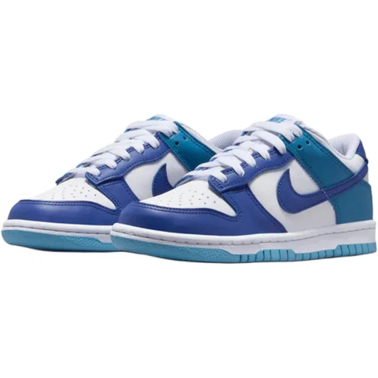 Кроссовки для скейтбординга Dunk Low top Kids' White Blue Kids' Nike — фото 3