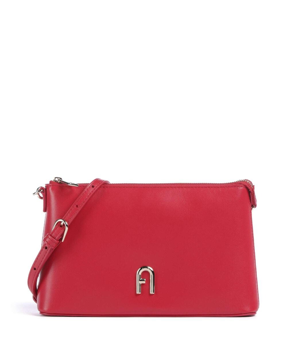 

Миниатюрная сумка через плечо Diamante из мелкозернистой кожи Furla, красный