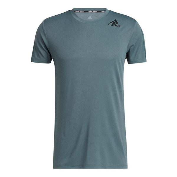 

Футболка men's h.rdy 3s tee intense training sports short sleeve blue t-shirt Adidas, синий