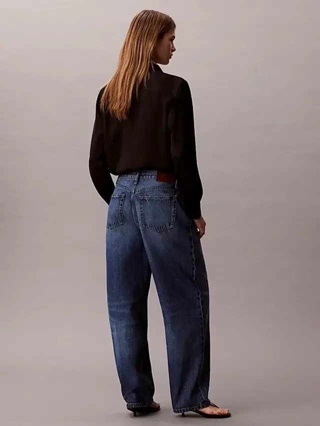 Свободные джинсы-бочонки, цвет индиго, Julius Calvin Klein — фото 4