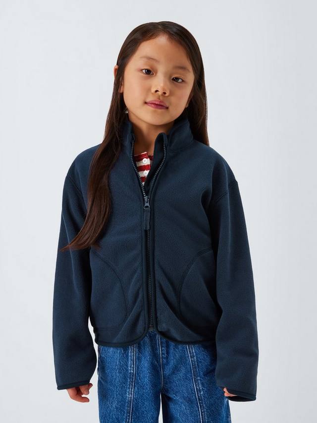 

Детская флисовая куртка на молнии John Lewis, Blue