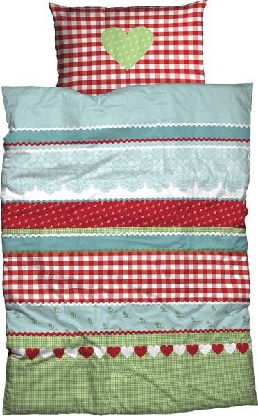 

Комплект постельного белья Casatex 152941 2-teilig, 135x1x200 см цвет rot-grün