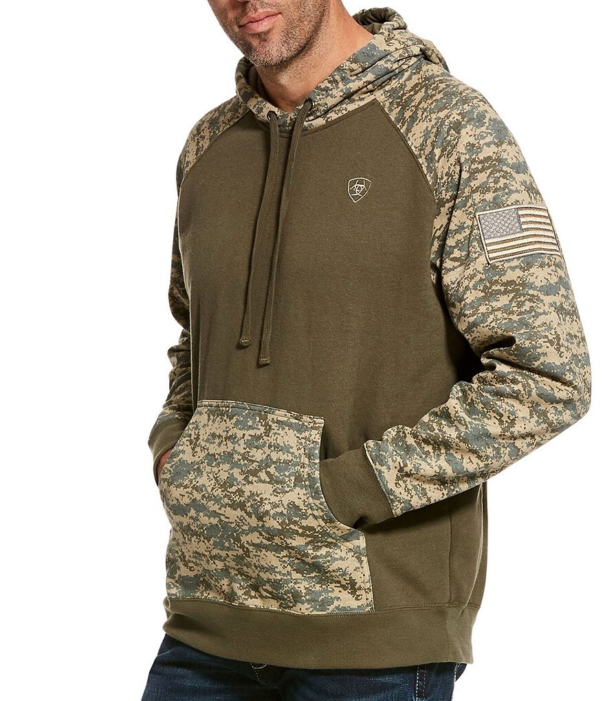 

Толстовка с длинными рукавами Ariat Patriot, зеленый