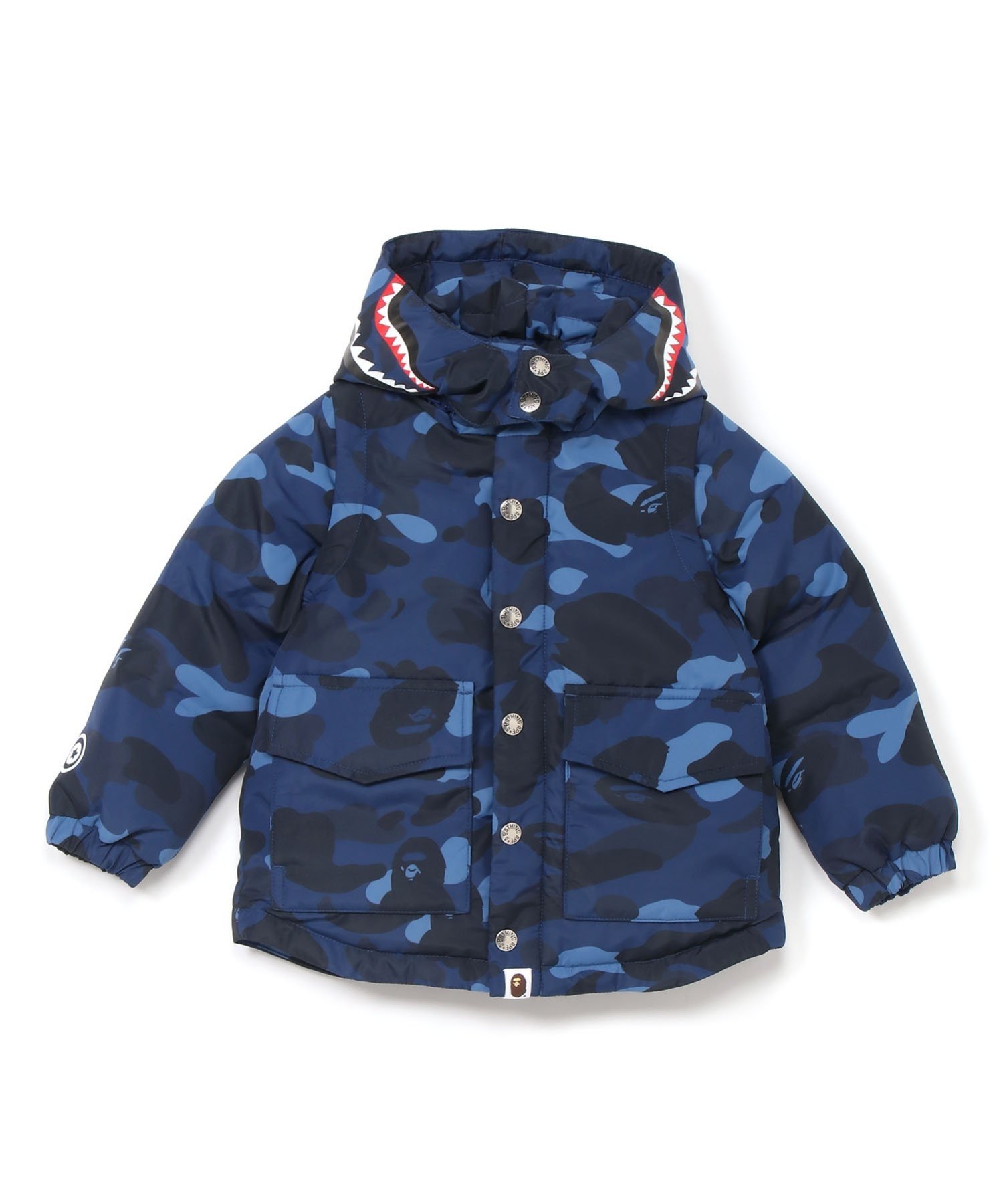 Пуховая куртка COLOR CAMO SHARK 4WAY A Bathing Ape, NAVY
