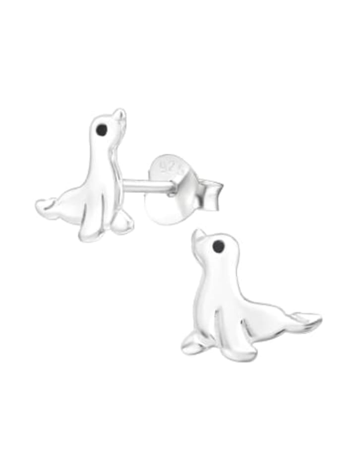 

Alexander York Серьги-гвоздики в виде печатей из серебра 925 пробы, комплект из 2 штук