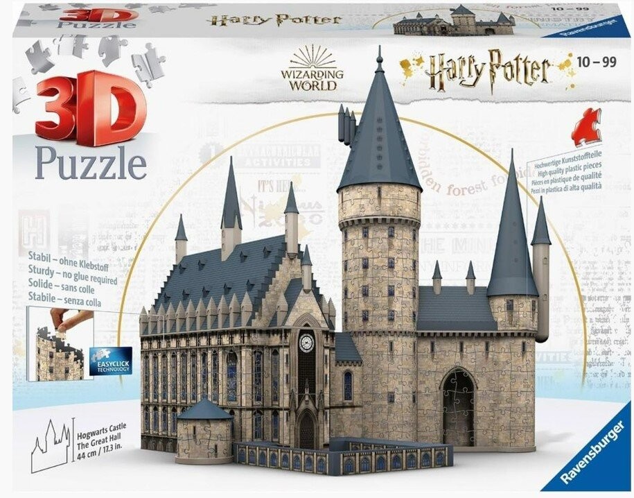 

Ravensburger, пазл, 3D Здания, Замок Хогвартс, 540 шт.