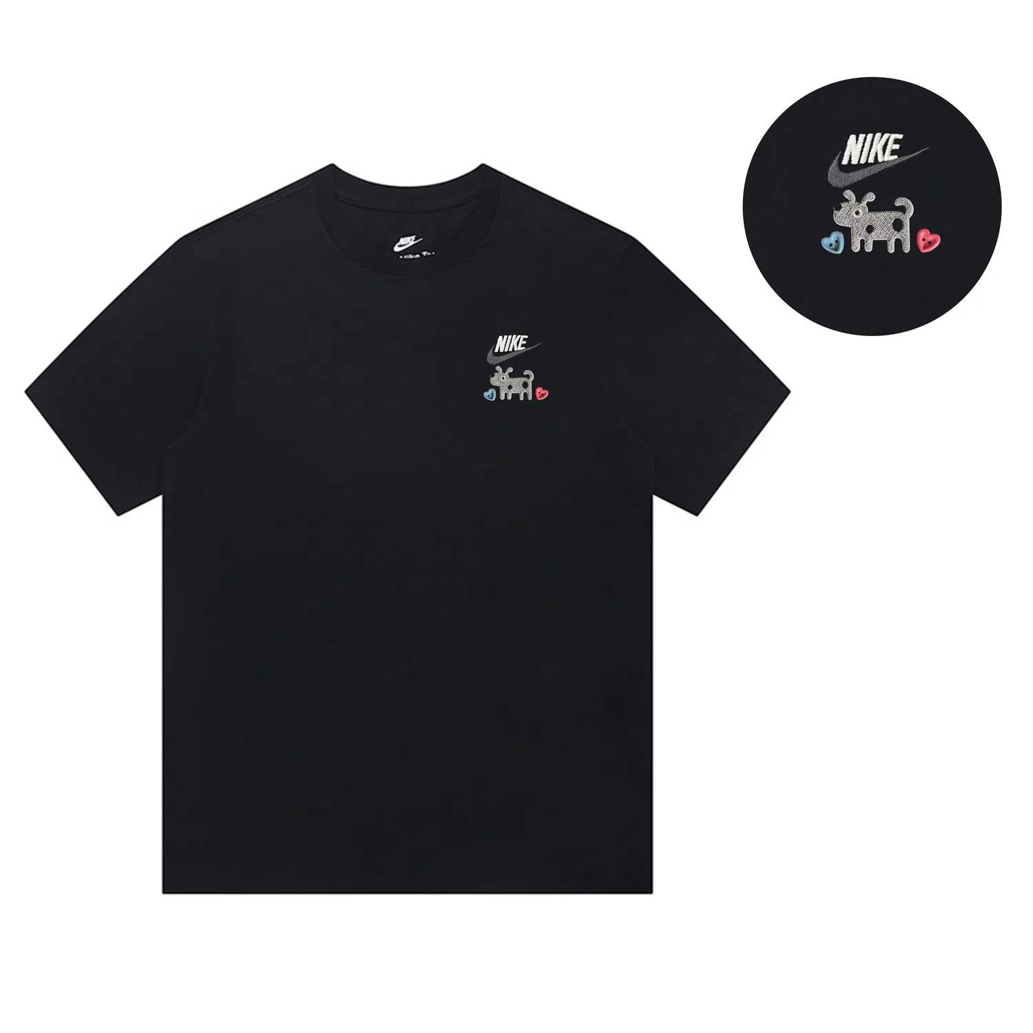 Футболка Club T-Shirt Nike черная — фото 3