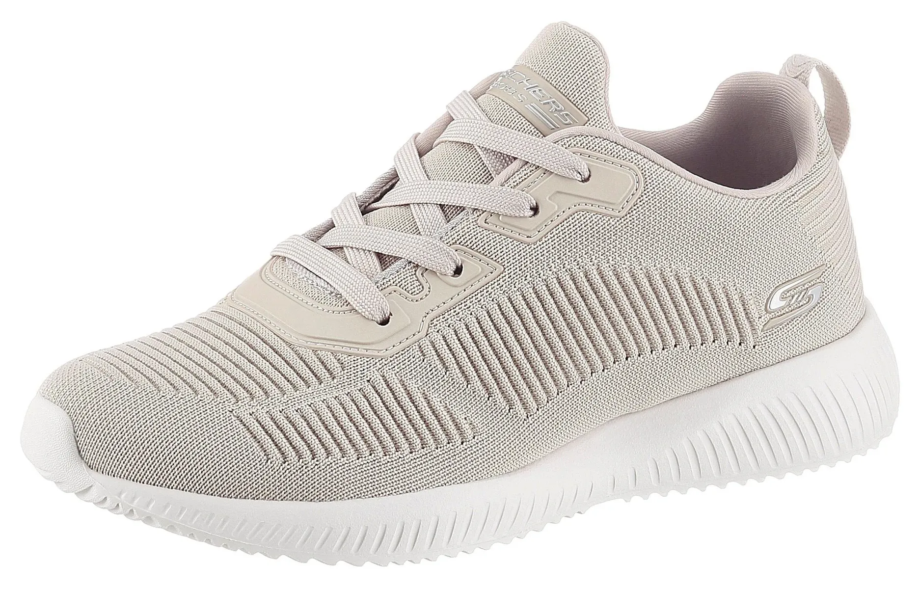Кроссовки Skechers "Bobs Squad - Tough Talk", с узором Skech-Knit, повседневная обувь, полуботинки и туфли на шнуровке, цвет Natur