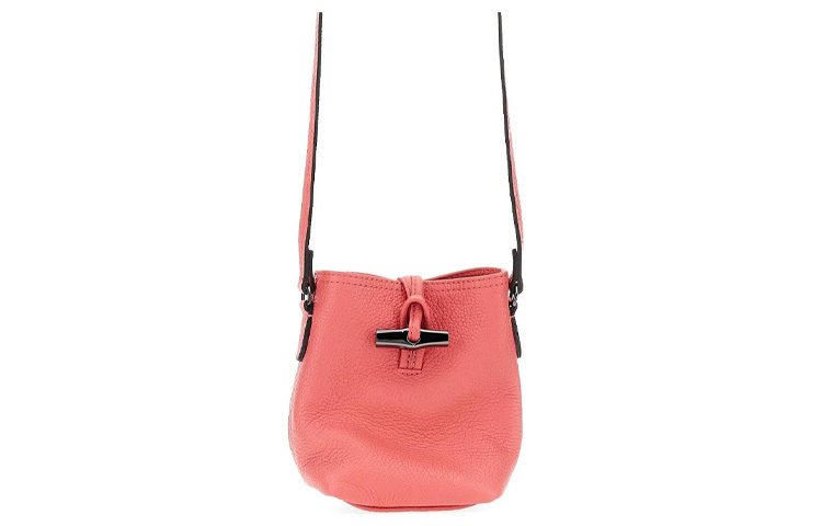

LONGCHAMP Сумка Roseau Essential из коровьей кожи, очень маленькая женская, гранатового цвета