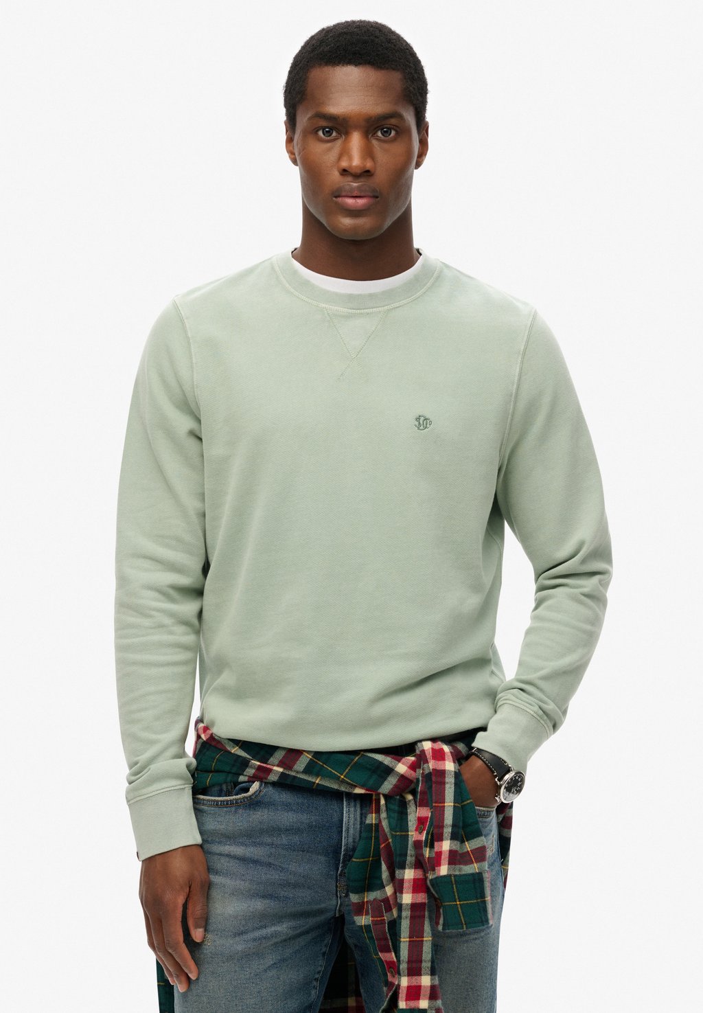 

Толстовка CLASSIC ESSENTIAL Superdry, светло-голубой