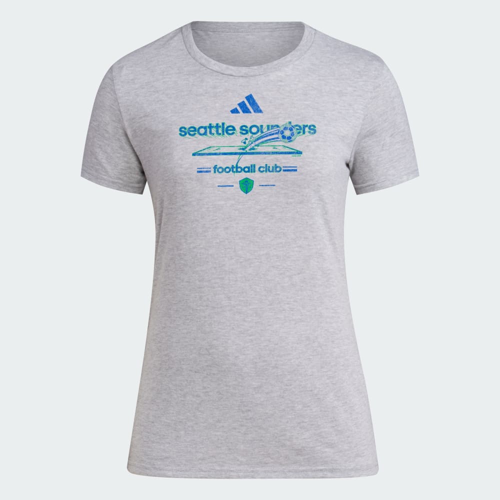 

Спортивная футболка Adidas Seattle Sounders FC Short Sleeve Tee, цвет Medium Grey Heather/Mls-Ssf-S23