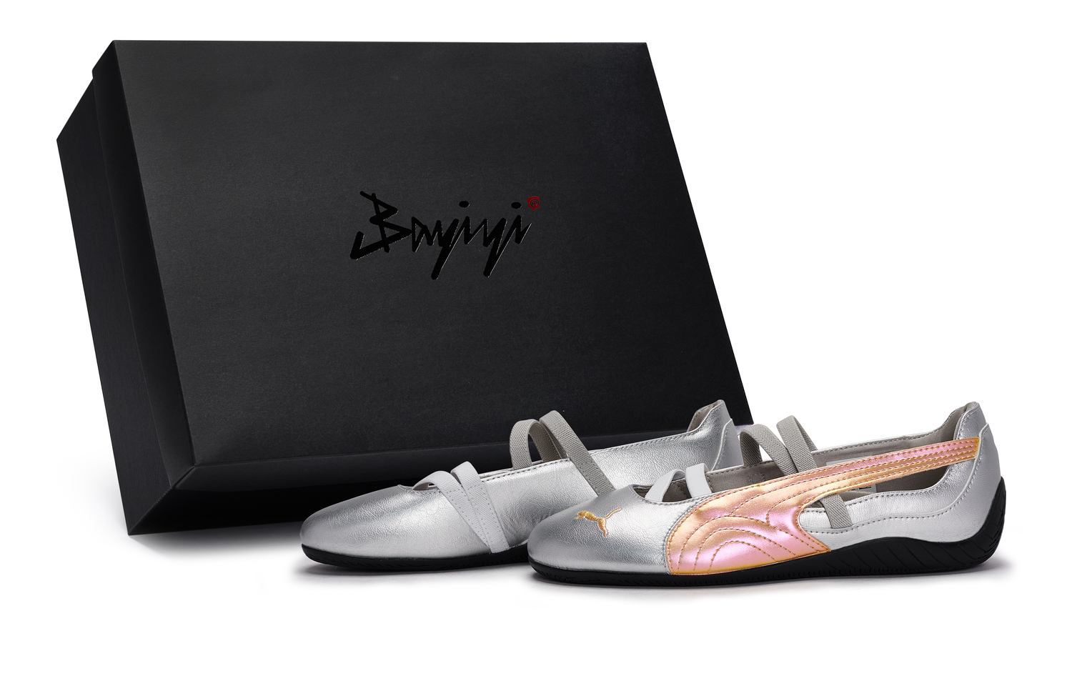 PUMA Туфли Speedcat 811 Manufacturing, Yunni, Special Shoe Box Women's Casual Shoes Women's Silver Rose Gold