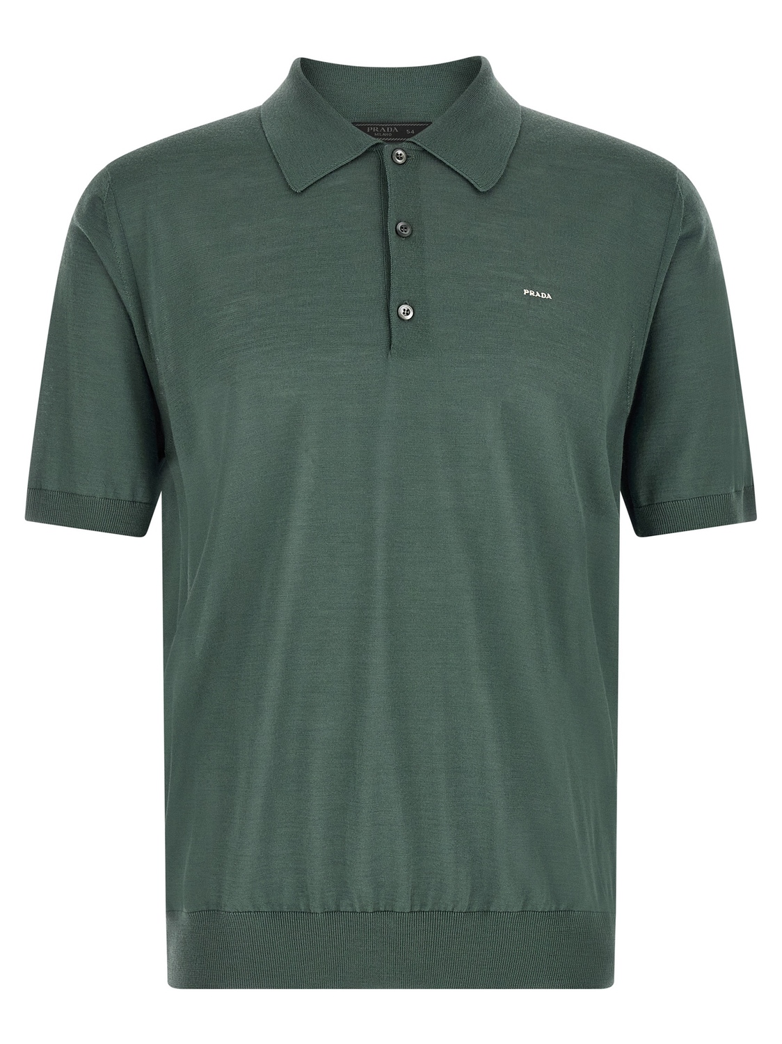 

Поло из тончайшей шерсти Prada, зеленый