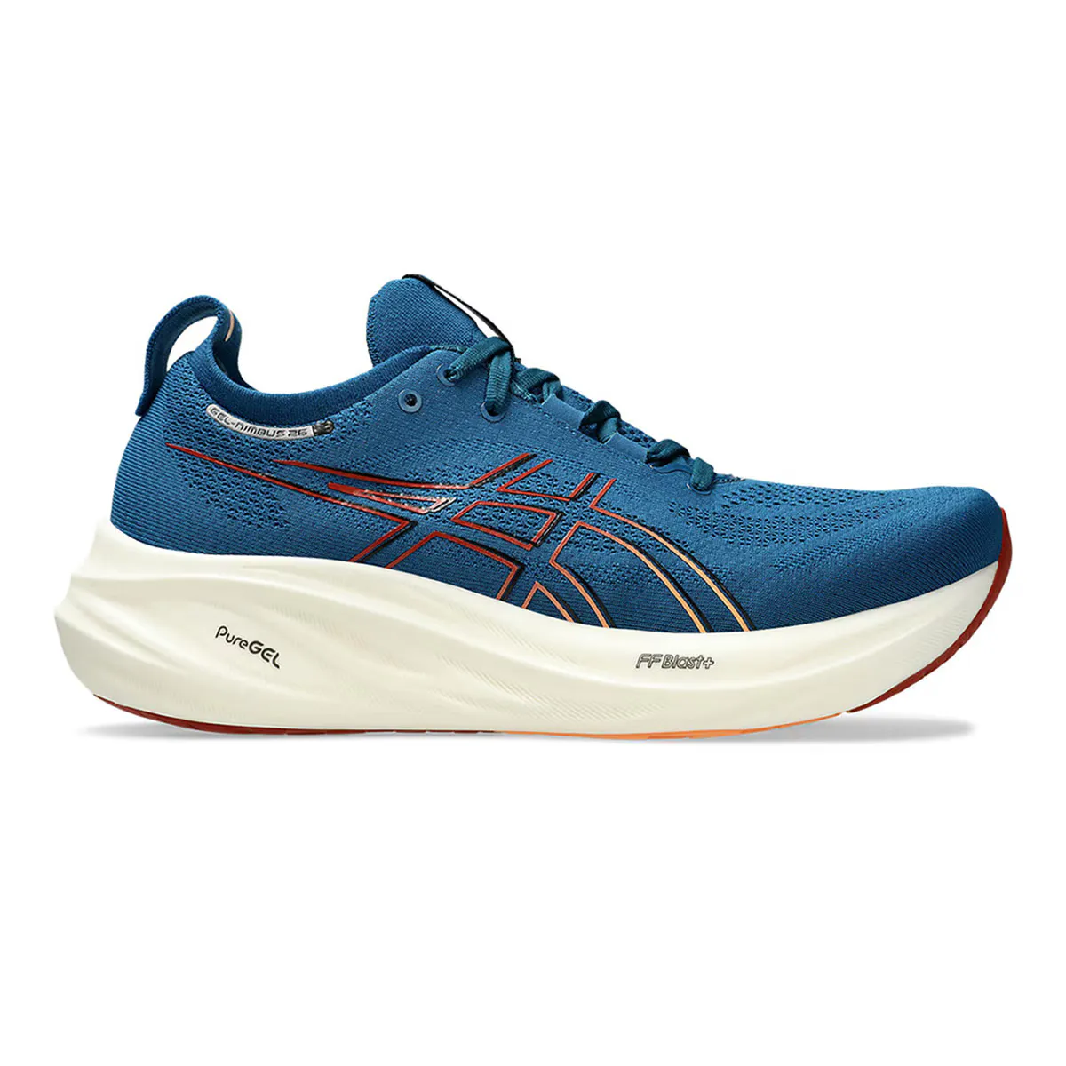 

Кроссовки мужские Asics GEL-NIMBUS 26, синий/оранжевый